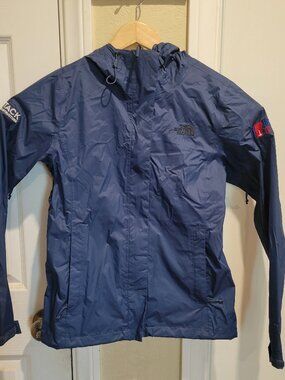 The North Face Women's Hyvent Rain Jacket Navy Blue Small